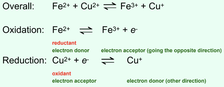 <p>What is a conjugate redox pair?</p>