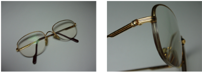 <p>with a nylon cord sat in a groove around the lens edge</p>