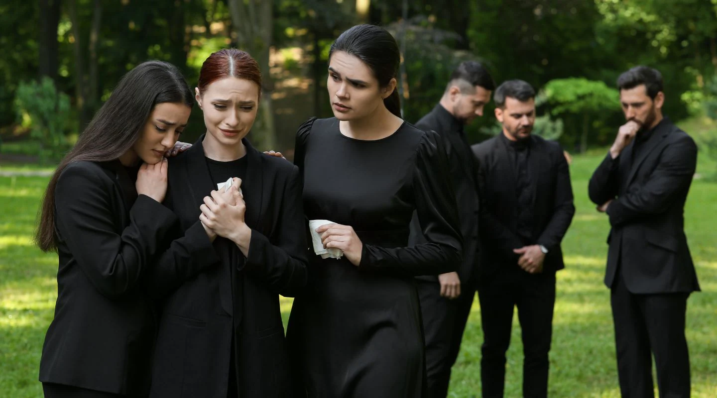 <p>die Trauergebärde</p>