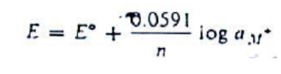<p>At room temperature ie. 25℃ (298°K), Nernst equation becomes simplified.</p>