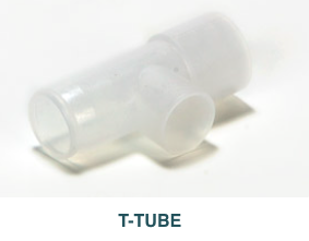 <p><br>t-shaped adapter used to provide air or supplemental oxygen to an endotracheal or tracheostomy tube. </p>