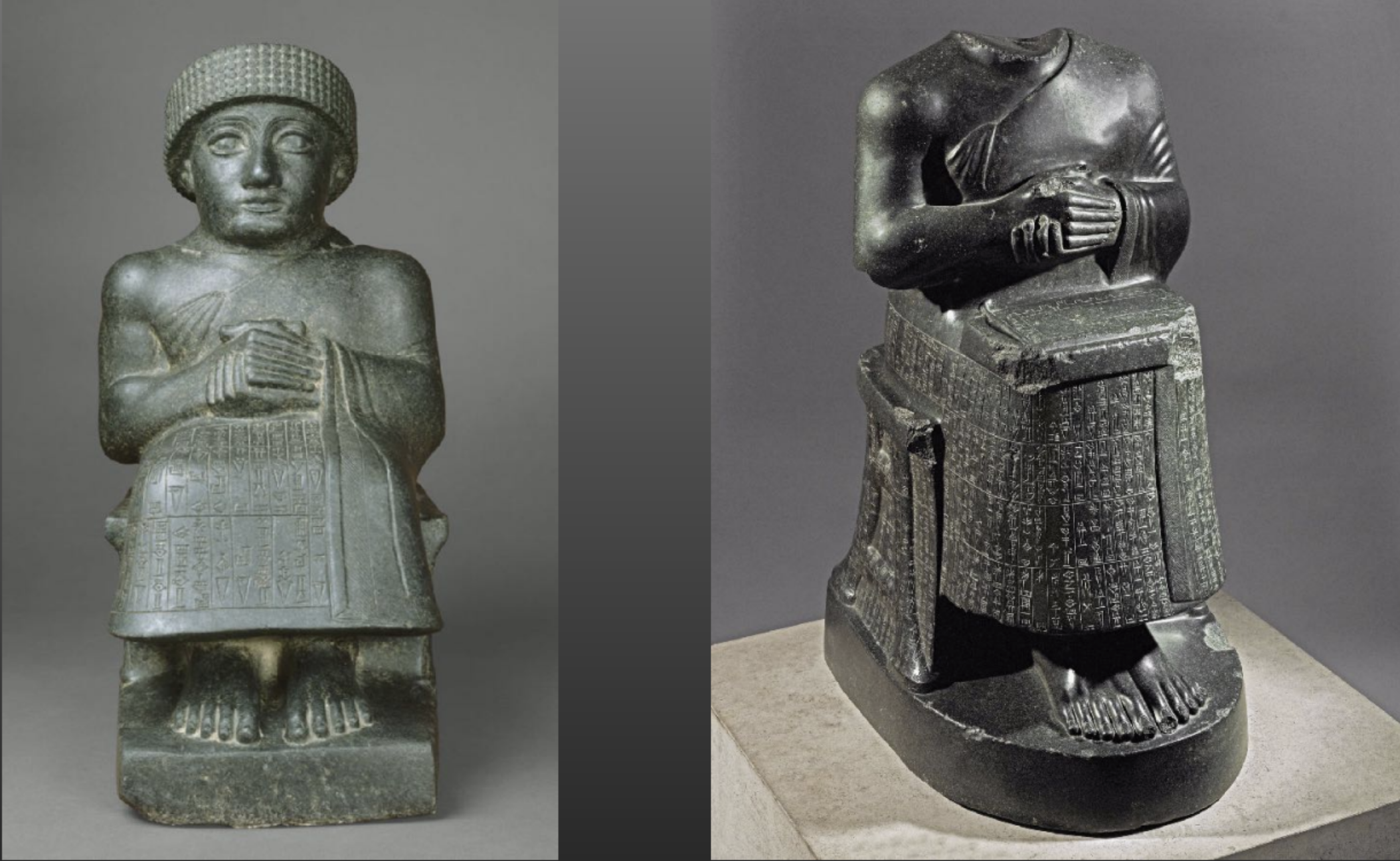 <p>Statues of Gudea </p>