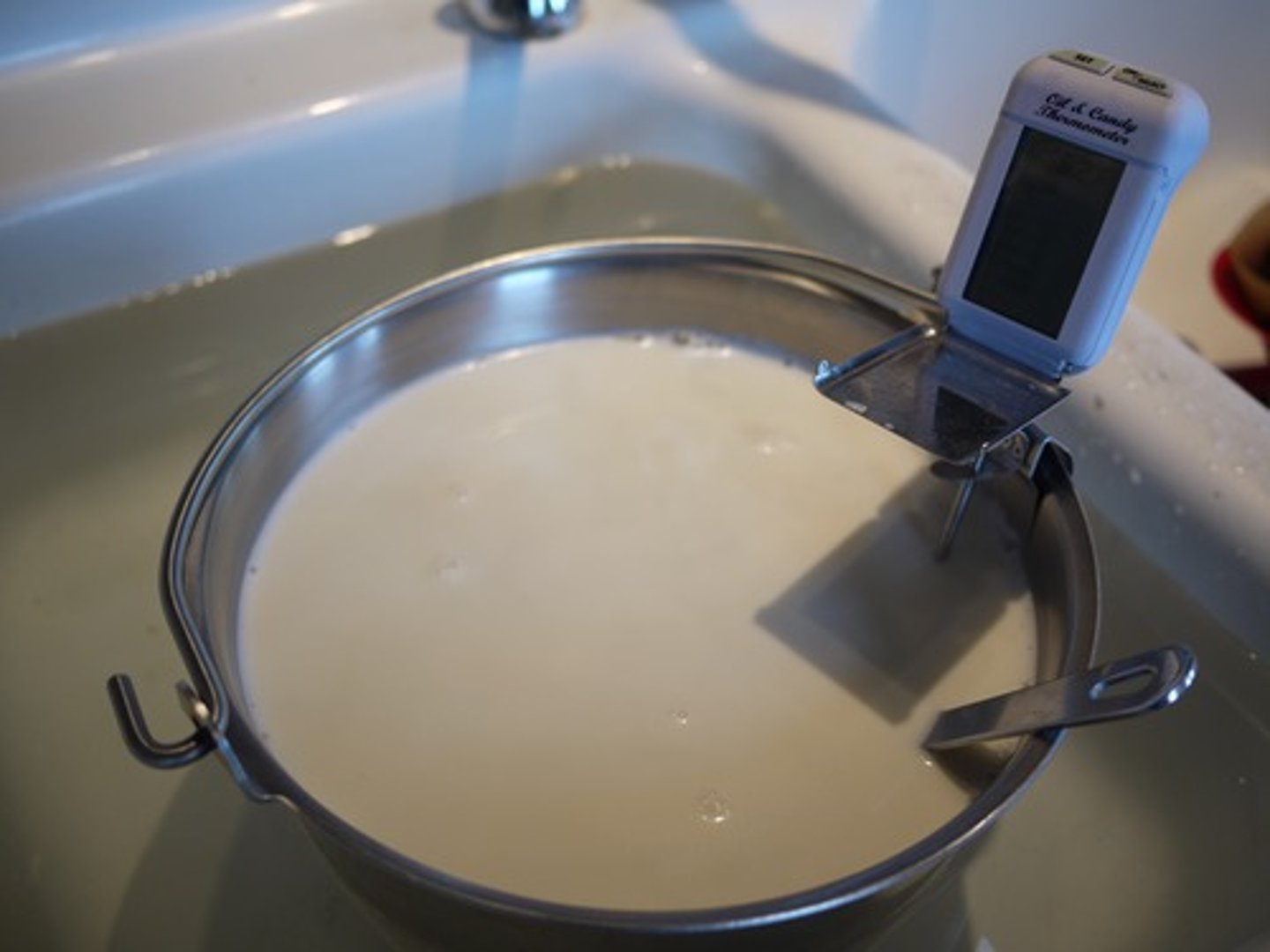 <p>The process of using heat to kill microbes without damaging the product.</p>
