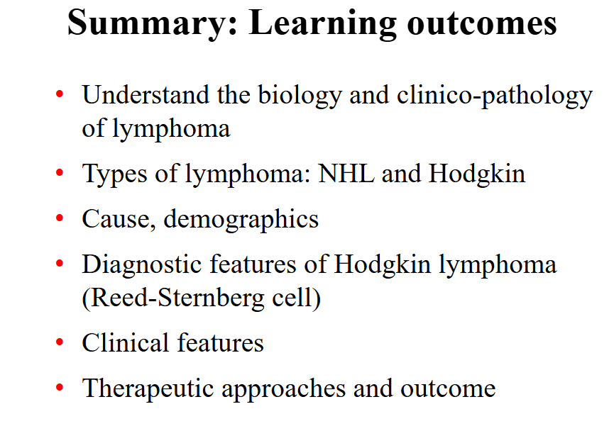 <p>Summary - Learning Outcomes</p>