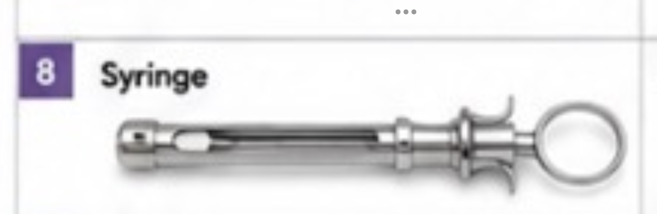 <p>Syringe/Cartridge Syringe</p>