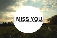 <p>to miss (someone/something)</p>