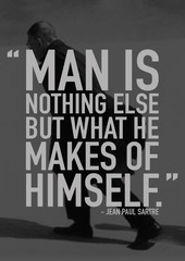 <p>A philosophy that values human freedom and personal responsibility. A few well known _______ writers are Jean-Paul Satre, Soren Kierkegaard ("the father of _______"), Albert Camus, Freidrich Nietzche, Franz Kafka, and Simone de Beauvoir.</p>