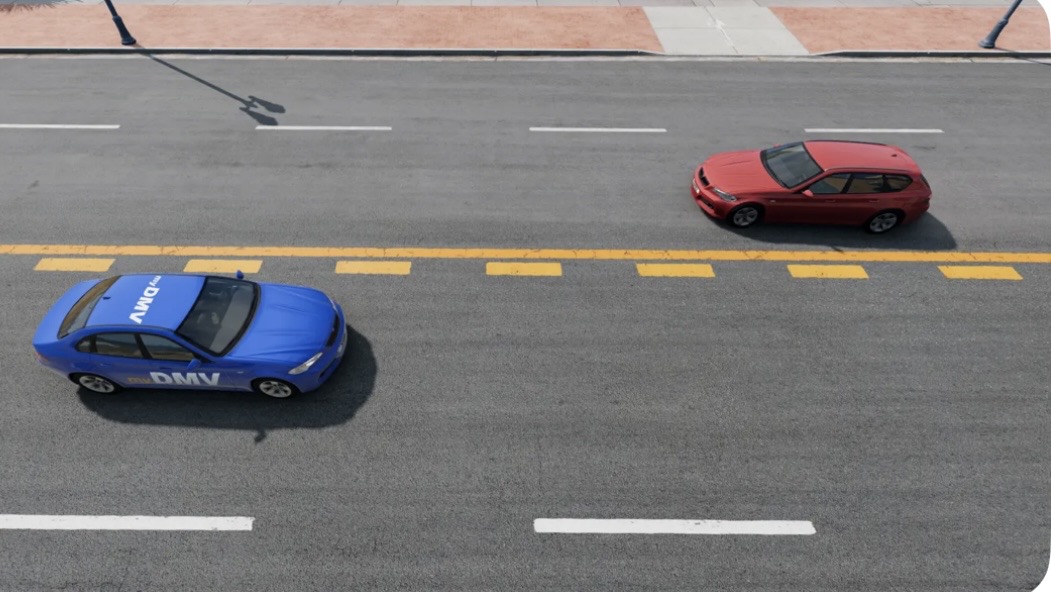 <p>A solid yellow line next to a broken yellow line means that vehicles:</p>