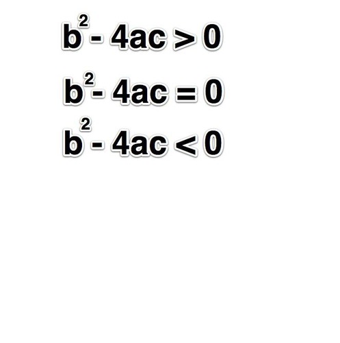 <p><strong>b²-4ac</strong></p>