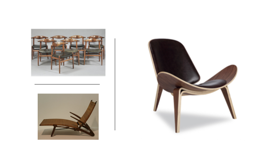 <p>“chair should have no back side”</p><p>Cowhorn, dolphin, shell chairs</p>
