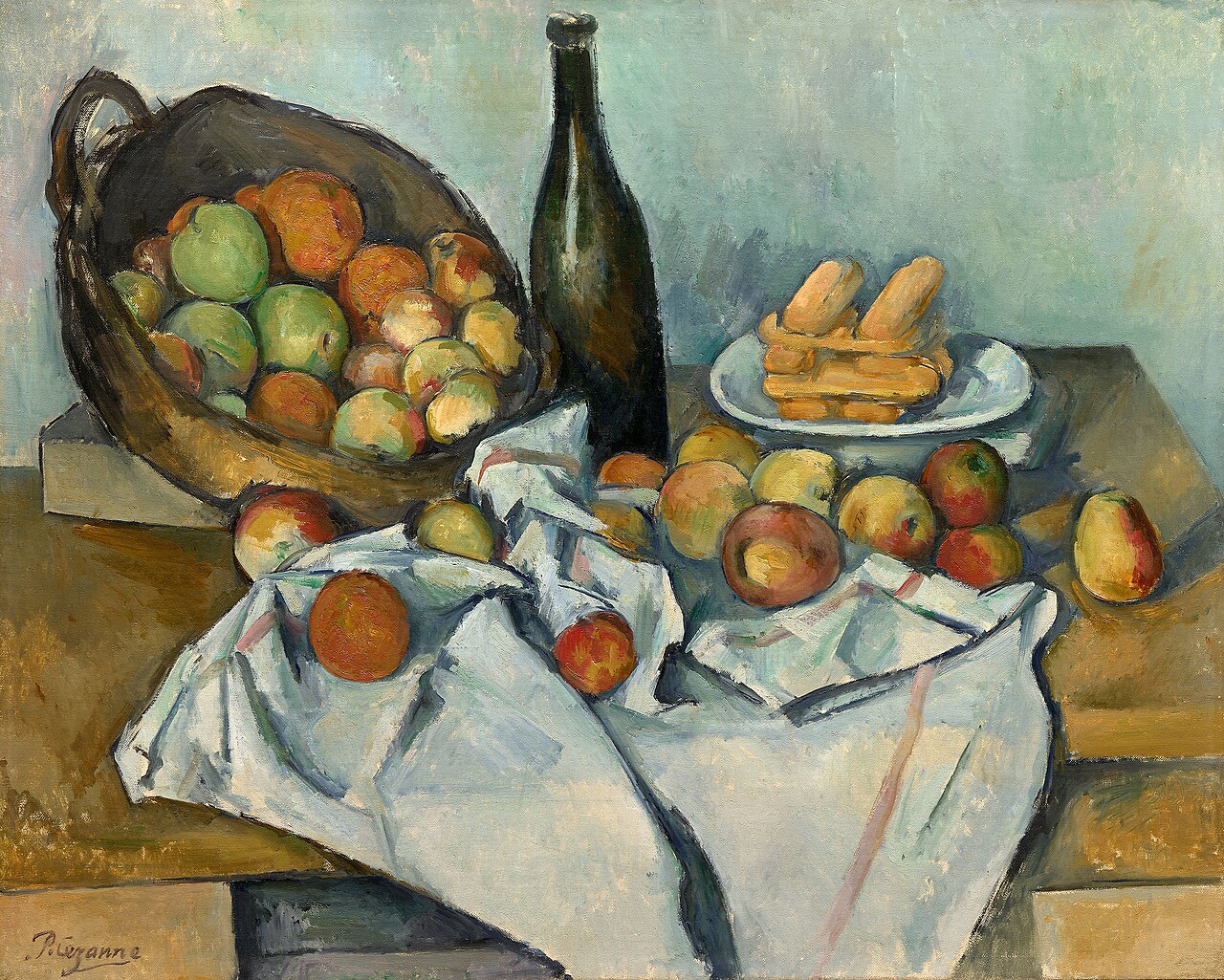 <p>Basket of Apples, 1895, Cezanne</p>