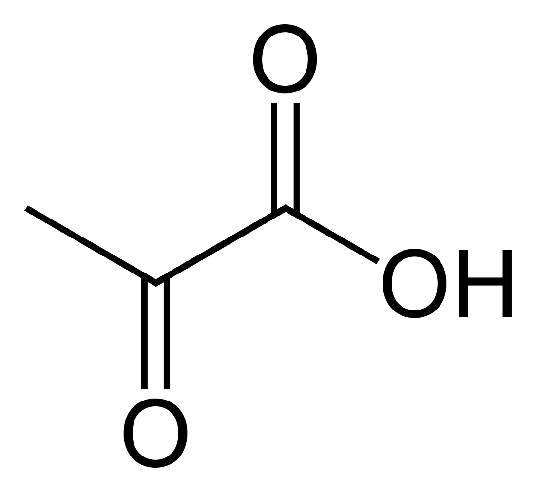 <p>acid 2-cetopropionic</p>