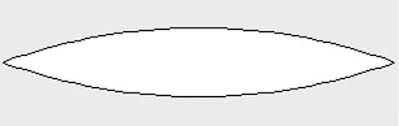 <p>sharper ends then ellipse, but similar shape</p>