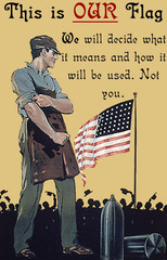 <p>love of country and willingness to sacrifice for it</p>