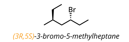 <p>include locants before each R/S designation.</p>