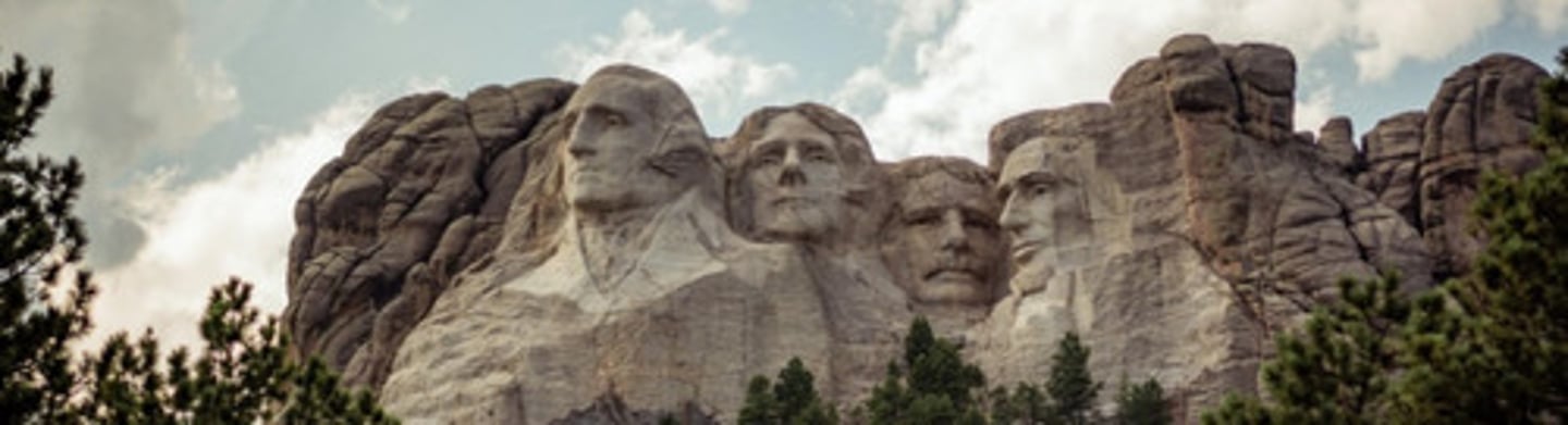 <p>George Washington, Thomas Jefferson, Theodore Rosevelt, Abraham Lincoln</p>