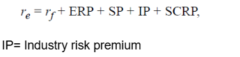 <p><span style="background-color: transparent;">SCRP = a specific-company risk premium </span></p>