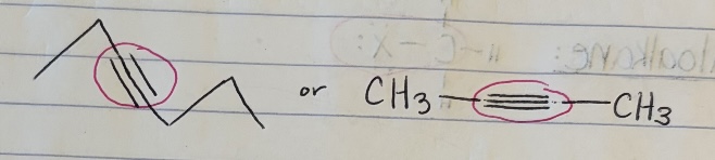 <p>C-C triple bond</p>