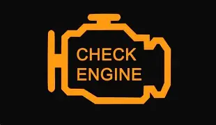 <p>A warning that indicates a potential problem with the engine or emissions system, prompting the driver to seek vehicle diagnostics. </p>