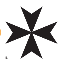 <p>name the symbol, since WHEN has it been used, what do the points represent?</p>