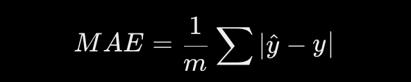 <p><span>Measures the average absolute prediction error.</span></p>