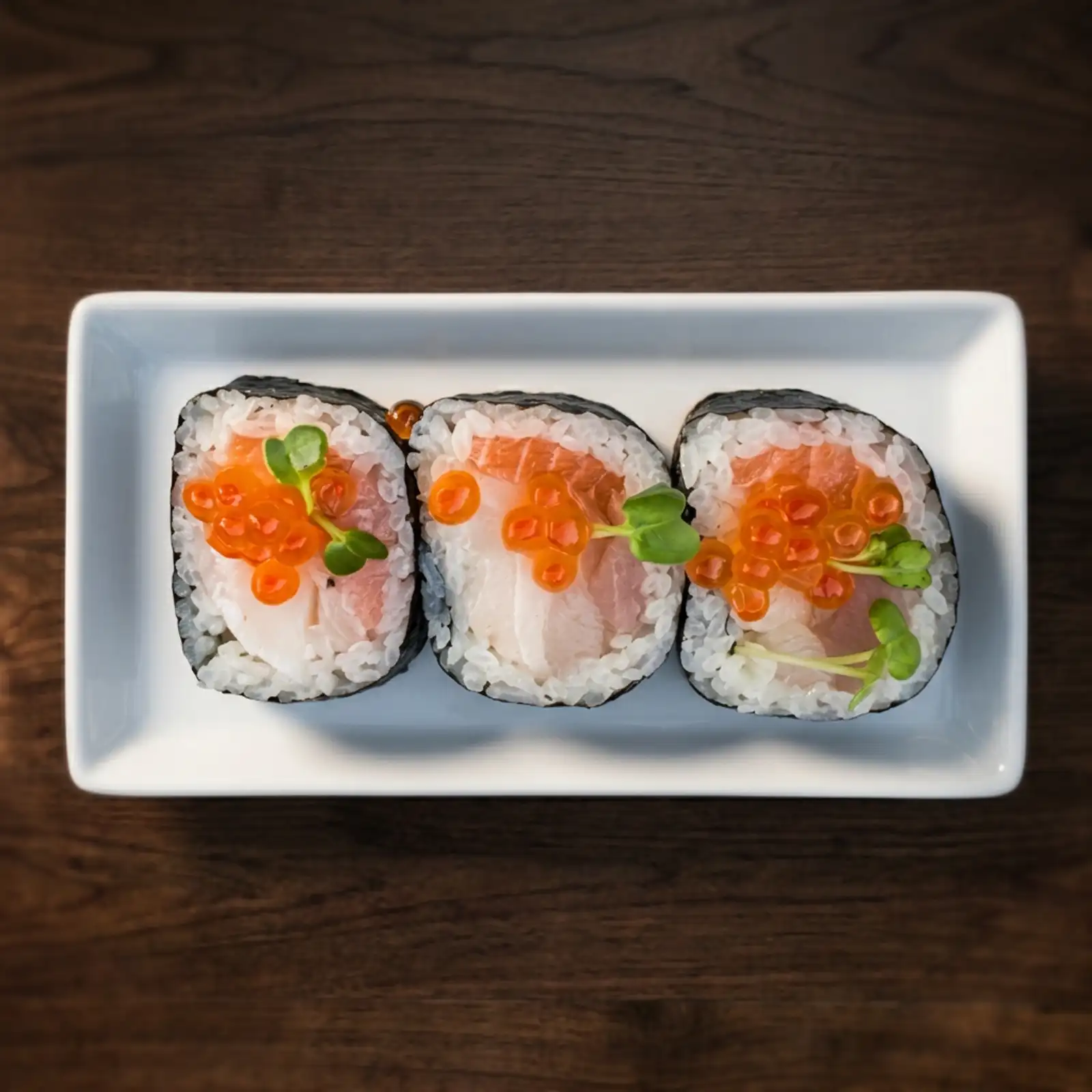 <p>tuna, salmon, tobiko, and 3 more chefs’ choice</p><p>6 pcs</p>
