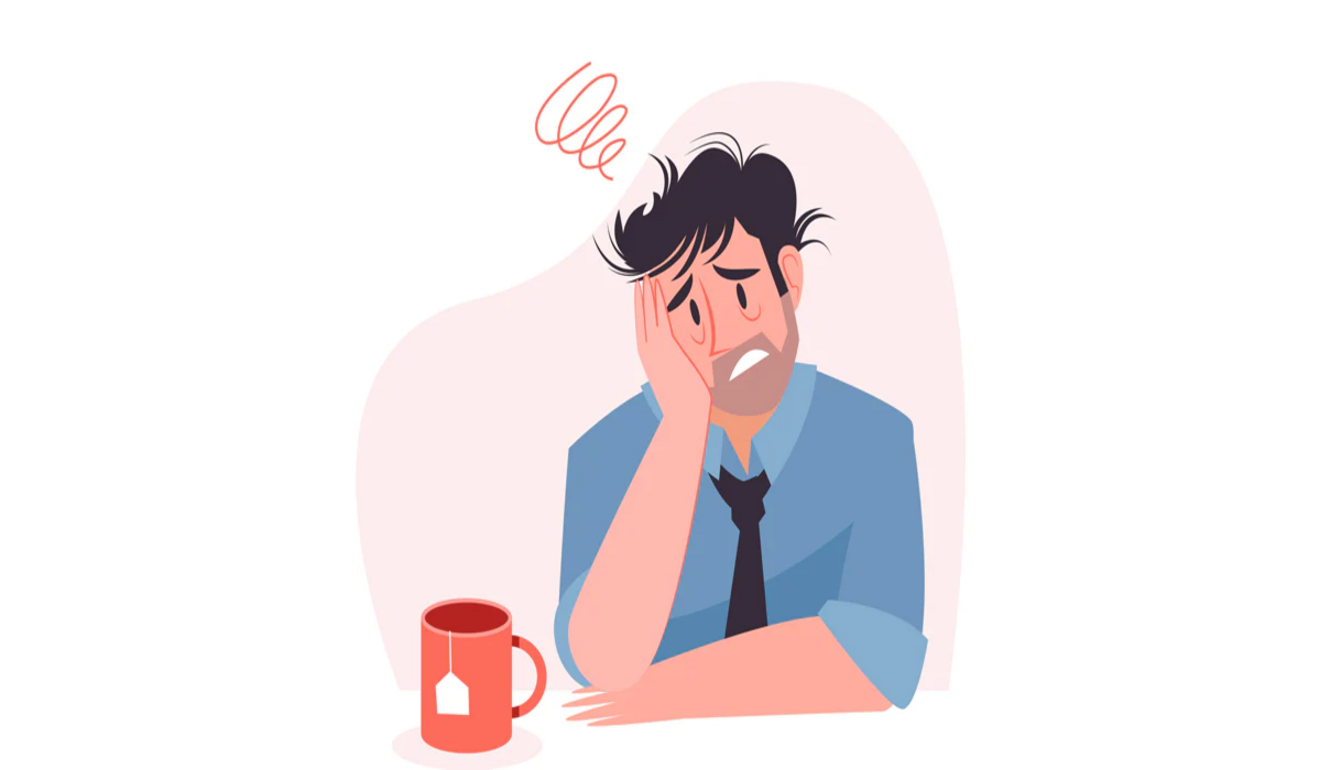 <p>To get stuck with a word </p>