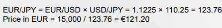 <p>If both arent divided by the same currency then multiply. </p>