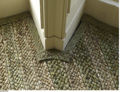 <p>- made from plant fibers</p><p>- similar to modern sisal rugs </p>