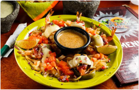 <p>(5) brochette style shrimp stuffed with Monterrey Jack cheese &amp; wrapped in bacon. Served with our famous butter chipotle sauce.</p>