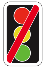 <p>What should you do when approaching a traffic light that is not working?</p>