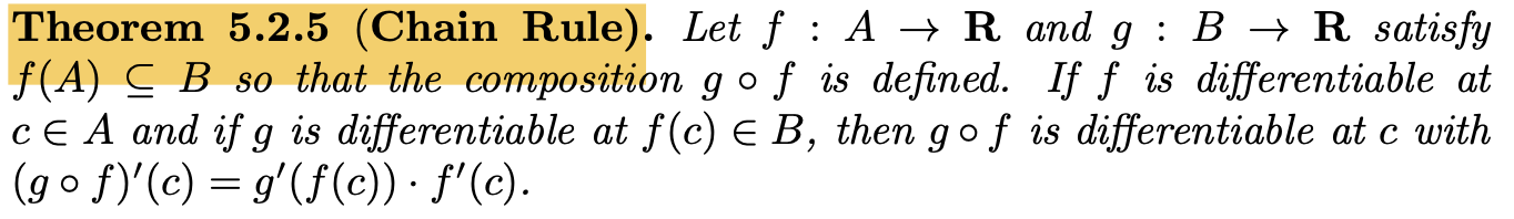 <p>Chain Rule</p>