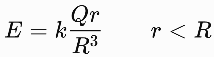<p><span style="line-height: 1.5rem;">In a uniformly charged sphere, what does this electric-field formula represent:</span></p>