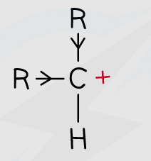 <p>partially stable with two alkyl groups </p>