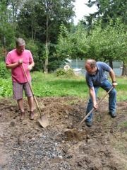 <p>(v) dig up, uncover, expose</p>