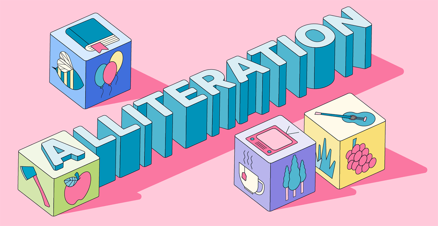 <p>What is alliteration</p>