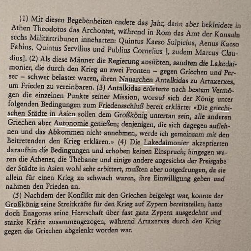 <p>Quellensteckbrief zu Diod. 14,110</p><p><strong>Soziale Stellung</strong></p><p><strong>Inhalt des Gesamtwerks</strong></p><p><strong>Inhaltsangabe der Quellenstelle</strong></p><p><strong>Unbekannte Begriffe</strong></p><p><strong>Intention</strong></p><p><strong>Quellenwert für das PS-Thema</strong></p>