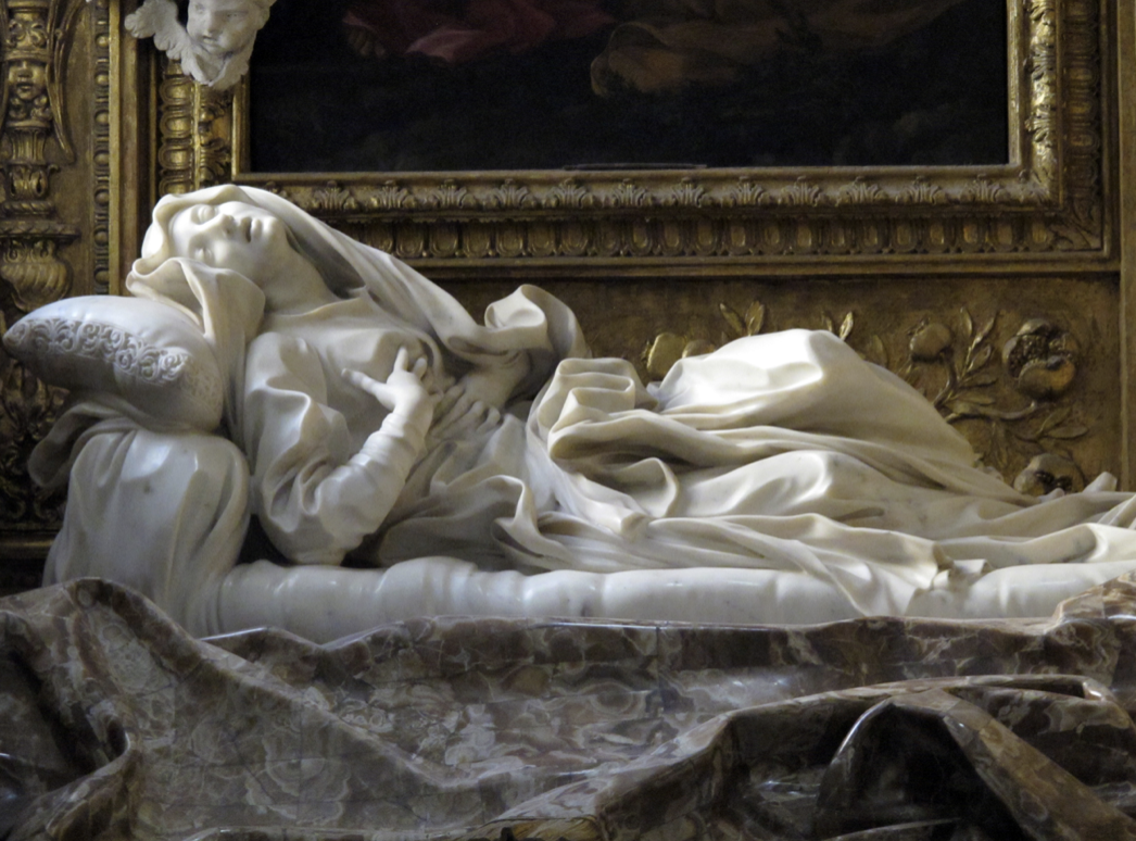 <p><span>Gianlorenzo Bernini: <em>Boldog Ludovica Albertoni síremléke</em>, Róma, S. Francesco a Ripa, Altieri-kápolna</span></p>