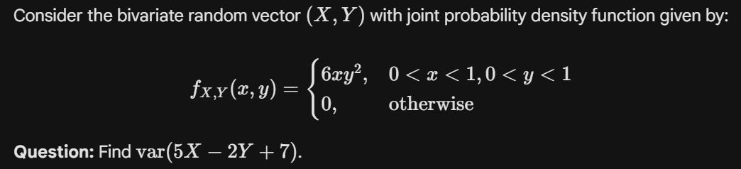 <p>how would you find a var with multiple independent variables</p>