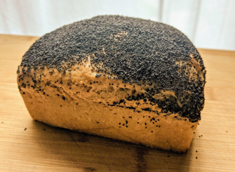<p>Danish white bread with poppy seeds</p>