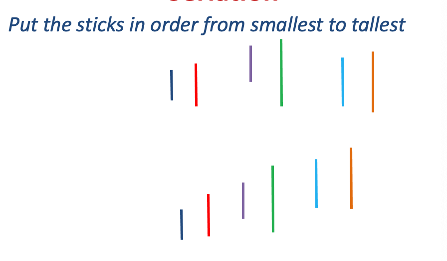 <p>The ability to arrange objects in a sequence based on a specific criterion, such as size or colour. </p>