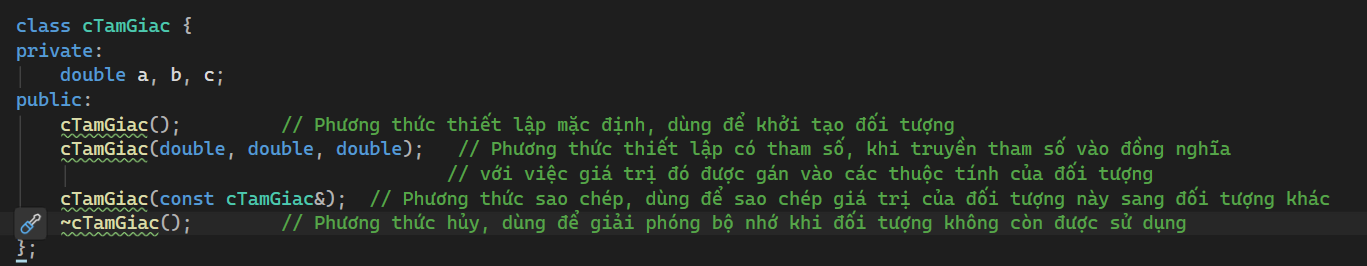 <ul><li><p>Constructor là một phương thức đặc biệt được sử dụng để khởi tạo đối tượng từ một lớp. Có 3 loại constructor: constructor mặc định, constructor có tham số, copy constructor</p></li><li><p>Đặc điểm của constructor:</p><ul><li><p>Phương thức thiết lập là một hàm thành viên đặc biệt có tên trùng với tên lớp.</p></li><li><p>Không có giá trị trả về.</p></li><li><p>Được tự động gọi thực hiện ngay khi đối tượng được khai báo.</p></li><li><p>Có thể có nhiều phương thức thiết lập trong 1 lớp.</p></li><li><p>Trong một quá trình sống của đối tượng thì chỉ có 1 lần được gọi, đó là khi đối tượng ra đời</p></li></ul></li><li><p>Destructor là một phương thức đặc biệt trong một class hoạt động ngược lại với Constructor;có nhiệm vụ thu hồi lại các tài nguyên cấp phát cho đối tượng khi đối tượng hết phạm vi hoạt động. </p></li><li><p>Các đặc điểm của destructor: </p><ul><li><p>Tên phương thức trùng với tên lớp nhưng có dấu ngã ở đằng trước. </p></li><li><p>Không có giá trị trả về.</p></li><li><p>Không có tham số đầu vào.</p></li><li><p>Được tự động gọi thực hiện trước khi đối tượng bị hủy.</p></li><li><p>Có và chỉ có duy nhất một phương thức phá huỷ trong 1 lớp. </p></li><li><p>Trong một quá trình sống của đối tượng có và chỉ có một lần phương thức phá hủy được gọi thực hiện mà thôi.</p></li></ul></li></ul><p></p>