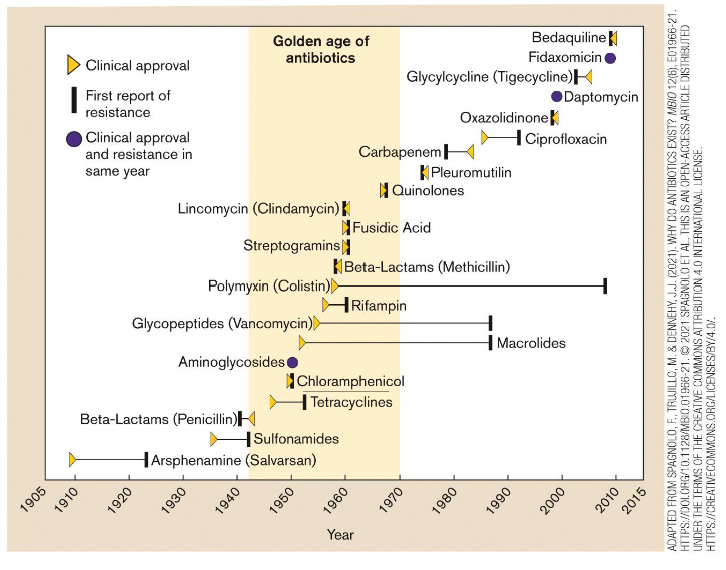 <ul><li><p>AMR occurs when microorganisms become resistant to antimicrobial drugs that previously inhibited or killed them.</p></li><li><p>Increasing antibiotic use creates selective pressure favouring resistant bacteria.</p></li><li><p>Resistance can emerge relatively soon after an antibiotic is introduced.</p></li><li><p>This reduces antibiotic effectiveness and contributes to a growing global health crisis.</p></li></ul><p></p>