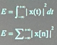 <ul><li><p>Finite energy (duration): 0 < E < ∞</p></li><li><p>Finite amplitude</p></li><li><p>Power = 0 as t → ∞</p></li></ul><p></p>