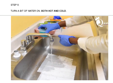 <p><strong>MAKE SURE BOTH HOT AND COLD WATER ARE ON</strong></p>