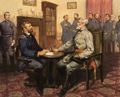<p>The place where Robert E. Lee surrendered to Ulysses Grant</p>