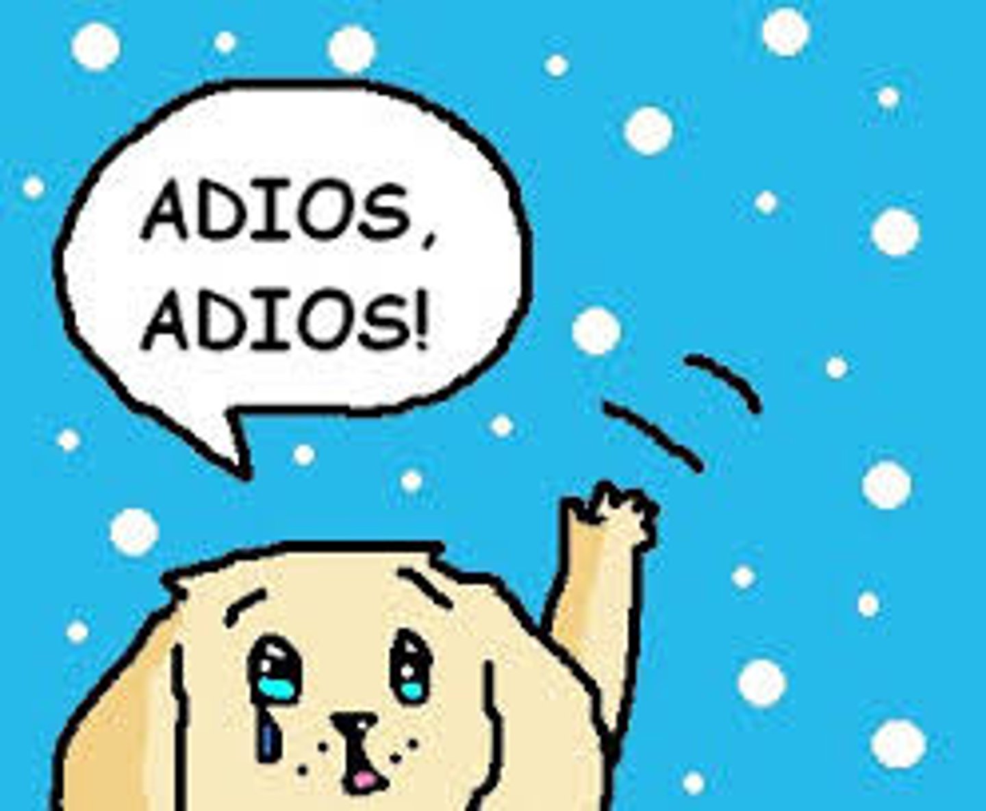 <p>to say goodbye (e-i/yo me despido)</p>