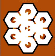 <p>(Gestalt)</p><ul><li><p>our mind fills in noticeable gaps w previous experiences</p></li><li><p>subjective contours → the lines our brains draw</p></li></ul><p></p>