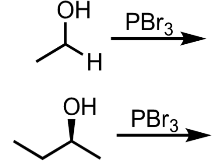 <p>1*/2* Alcohol to an alkyl bromide </p>