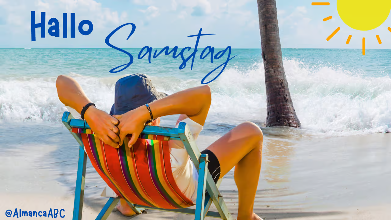 <p><strong>Cumartesi</strong></p><p><strong>*****************************************************************************************</strong></p><p>Es ist Samstag.</p><p>Bugün cumartesi.</p>